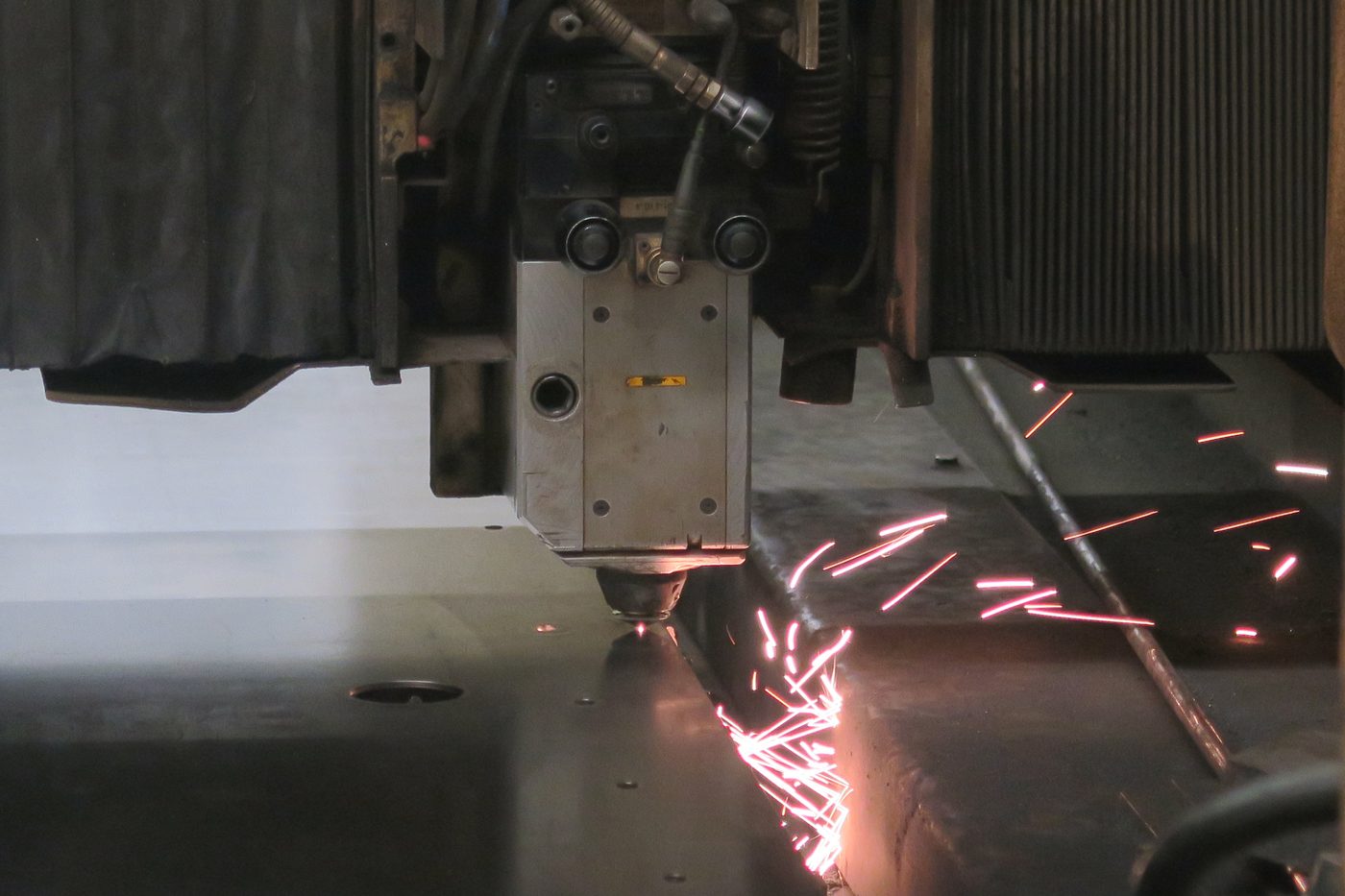 Trumpf laser cutting sparks
